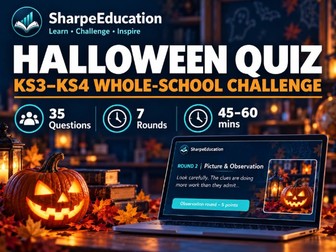 Halloween Quiz | KS3 KS4 Whole-School Challenge