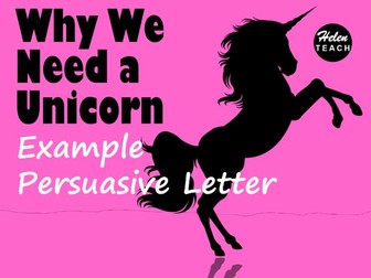Unicorn Persuasive Letter Example, Feature Identification & Answers
