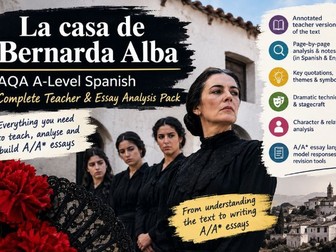 La casa de Bernarda Alba Teacher & Essay Pack