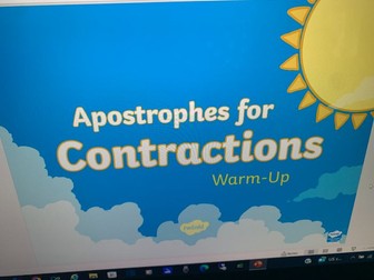 Apostrophes for Contraction KS1