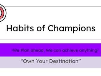Assembly - Habits of Champions -we plan ahead
