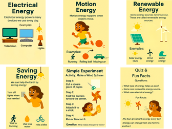Energy for Kids – KS2 Science Physics: Light, Heat, Sound, Motion, and Renewable Energy