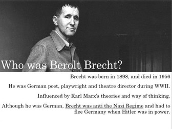 Berolt Brecht and Epic Theatre