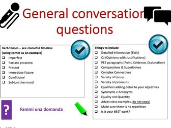 GCSE Italian General Conversation Questions