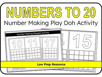 Number Making Play Doh Activity