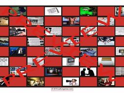 News Media Checker Board Game