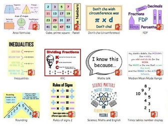 Maths display bundle