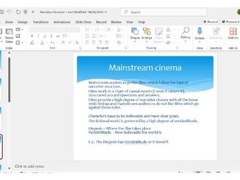 Genre Conventions and Narrative Theory