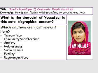 Extract from Malala Yousafzai Q4 viewpoint