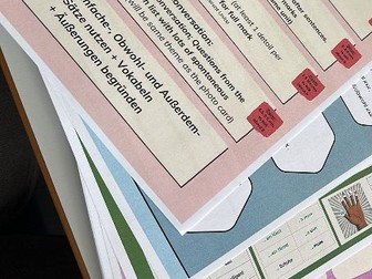 AQA German Oral Cheat Sheets