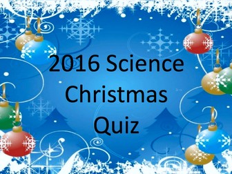 Christmas Quiz - Science themed