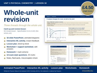 Edexcel IGCSE Chemistry Unit 3 – Physical Chemistry: Lesson 18, Whole-Unit Revision