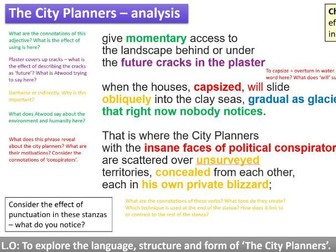 The City Planners - Margaret Atwood IGCSE CIE Poetry