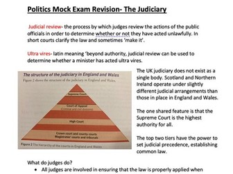 The Judiciary : A-Level Politics Note Sheets