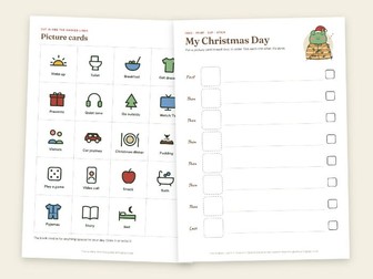 Christmas Visual Timetable - Autism and SEN