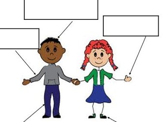 EYFS Labelling body parts wsorksheet