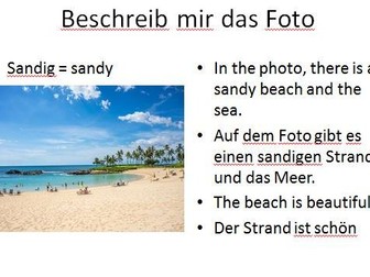 German GCSE photocard practice