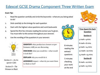 Edexcel GCSE Drama Student Guidance Sheet