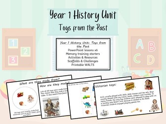 History Unit for Year 1: Toys from the Past