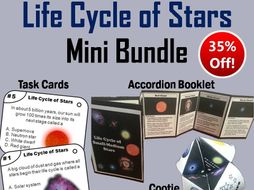 Life Cycle of Stars Task Cards and Activities Mini Bundle