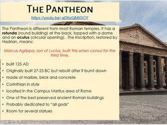 Myth and Religion - Unit 3, Lesson 5: Temple of Portunus and the Pantheon