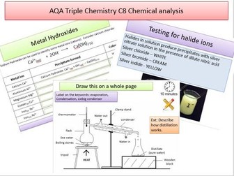 AQA Triple C8 Chemical analysis