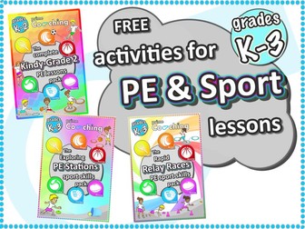 Free PE Sport Lesson ideas › Games, Stations & Relays - Grades K-3