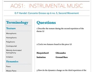 Pearson Edexcel GCSE Music Extended Listening Do Now Tasks!