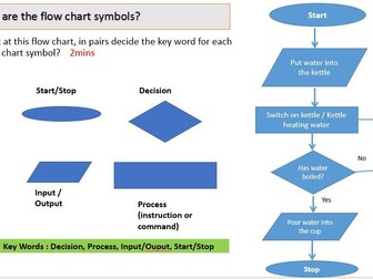 Algorithms & Flow charts Lesson