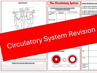 Circulatory System Revision Sheet