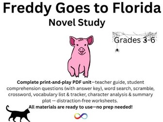 Novel Study for Freddy Goes to Florida