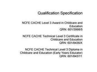 CACHE Level 3 Year 2 Unit 10 Supporting Emergent Mathematics FULL Unit Lessons and SOW