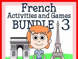 French for Kids 3 - Bundle of 5 French booklets - wks, games and more