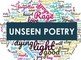 Eduqas Unseen Poetry Bundle