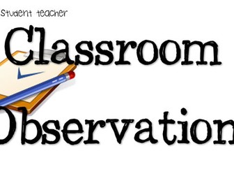 Evidence based lesson observation format