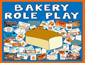 BAKERY ROLE PLAY TEACHING RESOURCES FOOD EYFS KS1-KS2 EXPRESSIVE PLAY