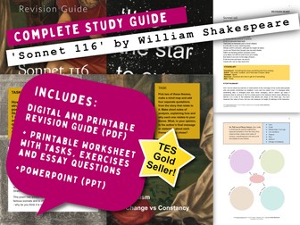 William Shakespeare 'Sonnet 116' - Complete Study Guide