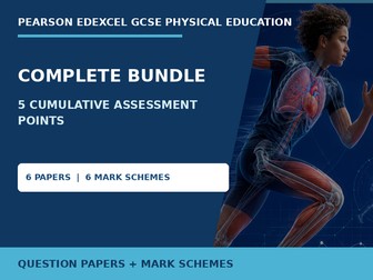 Pearson Edexcel GCSE PE Five Cumulative Assessments Complete Bundle