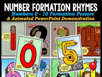 Number Formation Rhyme Posters
