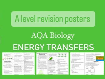 energy and ecosystems - Biology AQA A level posters