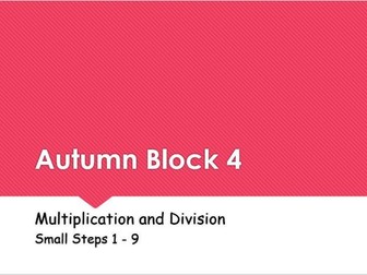 Year 5: Autumn Block 4 Multiplication and Division following White Rose Maths