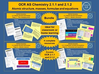 Atomic structure, masses, formulae and equations OCR AS Chemistry