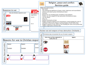 Peace and Conflict AQA - GCSE Religious Studies Revision