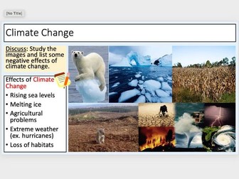 Global Warming, Pollution & Recycling (3 lessons)