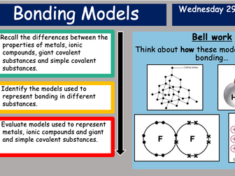 Edexcel GCSE Bonding Models