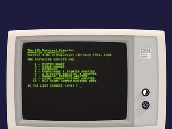 IBM 5150 - Computing History Poster #3