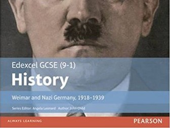 The Legacy of the First World War on Germany - Edexcel GCSE (9-1) History Weimar and Nazi Germany.