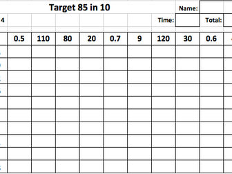 Multiplication grids - with a twist