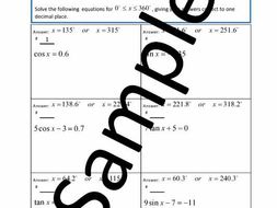Trigonometric Equations 1 – Circuit Training