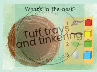 what's in the nest? birdwatch week totals up to 5 or 10 maths eyfs nursery reception foundation ps1